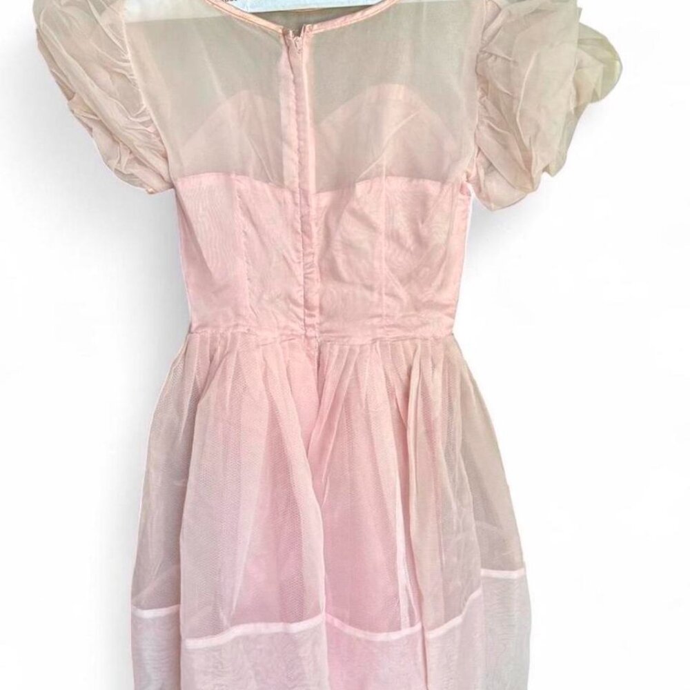 Pink True Vintage 50s Party Girl Dress - Picture 7 of 7